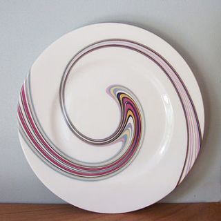sandwich/dessert plates by joanna london print decorated ceramics