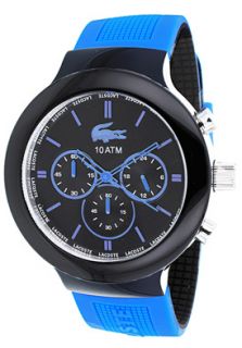 Lacoste 2010654  Watches,Mens Black Dial Blue Rubber, Casual Lacoste Quartz Watches