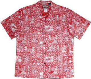 RJC Mens S to 4X Hawaii State Monarchy Reverse Shirt at  Mens Clothing store Button Down Shirts