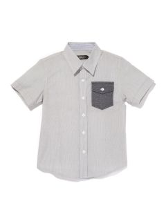 Grey Stripe Short Sleeve Shirt by Smash