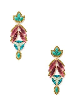 Rogue Jade & Crystal Earrings by Elizabeth Cole