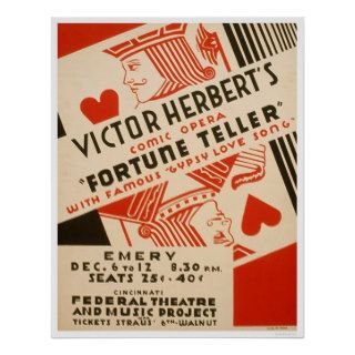 Fortune Teller Opera 1937 WPA Print