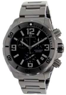 Oceanaut CG131101  Watches,Mens Acquamar Black Dial Stainless Steel, Casual Oceanaut Quartz Watches