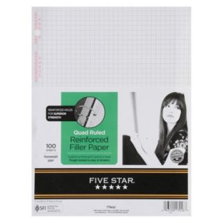 Mead Five Star Quad Ruled 3 Hole Punched Reinfor