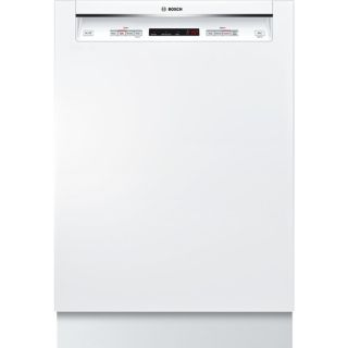 Bosch 300 Series 46 Decibel Built in Dishwasher with Stainless Steel Tub (White) (Common 24 in; Actual 23.625 in) ENERGY STAR