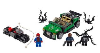 LEGO Marvel Super Heroes Spider Man Spider Cycle Chase
