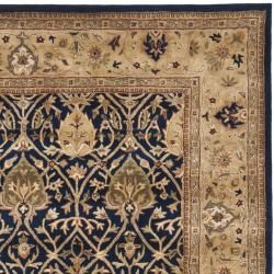 Handmade Mahal Blue/ Gold New Zealand Wool Rug (6' x 9') Safavieh 5x8   6x9 Rugs