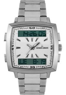 JACQUES LEMANS 1491D  Watches,Mens Milano 1 1491D Stainless Steel, Casual JACQUES LEMANS Quartz Watches