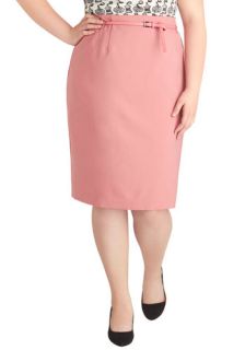 Land the Job Skirt in Pink   Plus Size  Mod Retro Vintage Skirts