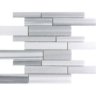 Annex Grigio Natural Stone Mosaic Wall Tile (Common 12 in x 13 in; Actual 12 in x 12 in)