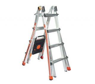 Little Giant TitanX 24 in 1 17 Ladder with Air Deck and Wheel Kit —
