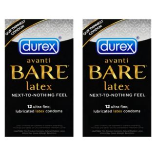 Durex Avanti Bare Latex Condoms   24ct