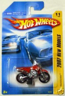 Mattel Hot Wheels 2007 New Models 164 Scale Red Wastelander Die Cast Motorcycle #011 Toys & Games