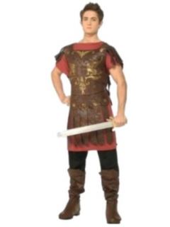 Rubies Halloween Roman Gladiator Costume XXL Red Brown Black Adult Sized Costumes Clothing