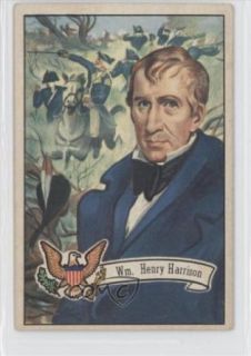 Wm. Henry Harrison William Harrison (Trading Card) 1952 U.S. Presidents #12 William Harrison Entertainment Collectibles