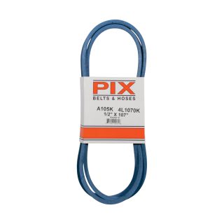 PIX Blue Kevlar V-Belt with Kevlar Cord — 107in.L x 1/2in.W, Model# A105K/4L1070K  Belts   Pulleys