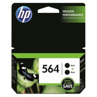 HP 564 Ink Cartridge Twin Pack   Black (C2P51FN#