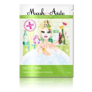 MaskerAide Detox Diva Facial Sheet Mask  Masker Aide  Beauty
