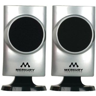 MERKURY MEYMSPW460 3.5 mm Universal Stereo Speakers   Retail Packaging   Silver Cell Phones & Accessories