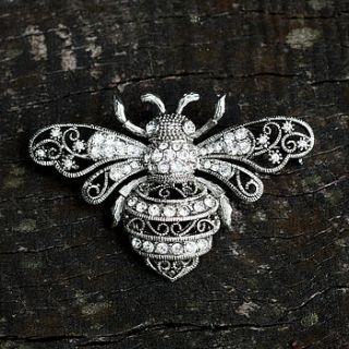 vintage bee brooch by bloom boutique