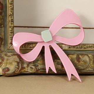 oversize bow brooch by lisa angel