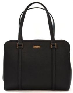 Kate Spade Saffiano Leather Miles Newbury Lane Handbag Shoulder Bag Purse (Black) Shoes