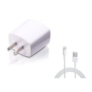 iXCC  Dual USB 2.4 Amp [12 Watt] SMART White FAST AC Travel Wall Charger with Lightning Cable Cell Phones & Accessories