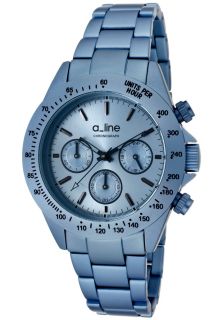 a_line 20050 LBU  Watches,Womens Amore Chronograph Light Blue Dial Light Blue Aluminum, Casual a_line Quartz Watches
