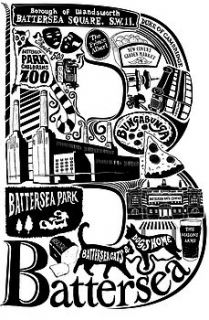 best of battersea screenprint by lucy loves this