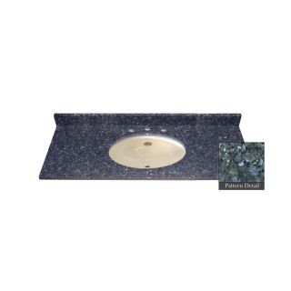 Jackson Stoneworks Premium 49 in W x 22.5 in D Blue Pearl Premium Granite Undermount Single Sink Bathroom Vanity Top