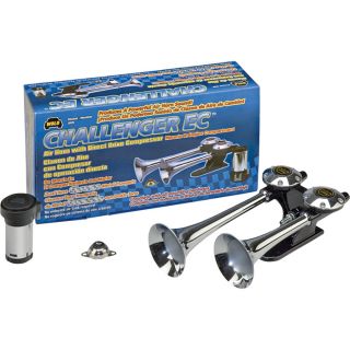 WOLO Challenger EC Air Horn with Compressor — Engine Compartment Mount, Model# 809  Air Horns   Sirens