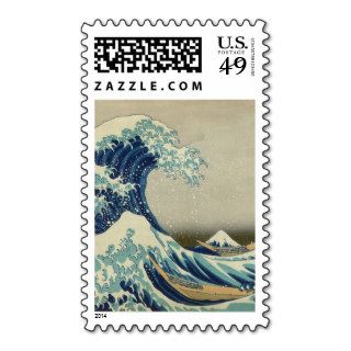 The Great Wave off Kanagawa   Hokusai Stamp