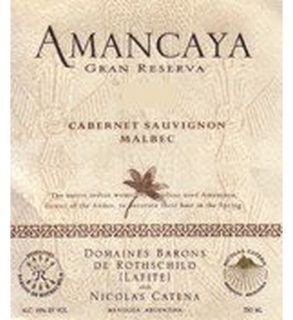Amancaya Malbec cabernet Gran Reserva 2010 750ML Wine