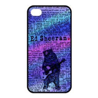 Hip Hop Famous Singer Ed Sheeran Silicon iPhone 4/4S Case, Best Durable Ed Sheeran iPhone 4/4S Case Cell Phones & Accessories