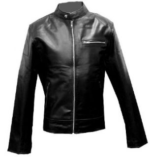Leather Outfitters Men Trendy Classic Leather Jacket   XXXXXX Large   Black at  Mens Clothing store