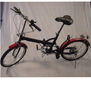 (Brand New) 20" Universal 3 Speed Folding Bicycle Bike Black  Sports & Outdoors