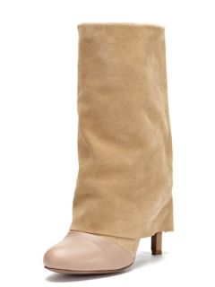 Foldover Suede & Leather Boot by See by Chloe