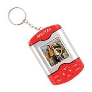 Brand New SPECTRA Digital Photo Frame Keychain Red Jpeg Or Bitmap Formats Clock With Alarm  Digital Picture Frames  Camera & Photo