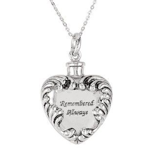 Remembered Always Heart Ash Holder Necklace Jewelry