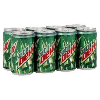 Mountain Dew Citrus Soda Mini Cans 7.5 oz, 8 pk