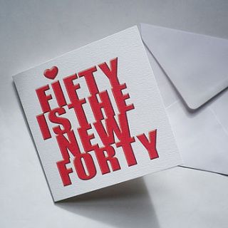personalised xxxty is the new xxxty age card by glyn west design