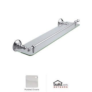 Rohl A1480CAPC Country Bath 24" Wall Mounted Glass Vanity Shelf with Front Retaining Rail and S, Polished Chrome   Wall Porch Lights  