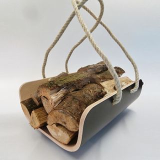modern log holder / carrier by lola and daisy designs
