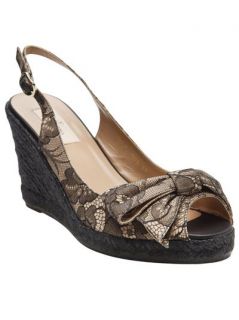 Valentino Lace Slingback Espadrille