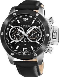 Akribos XXIV Men's AKR469SS Conqueror Multifunction Stainless Steel Swiss Quartz Strap Watch Watches