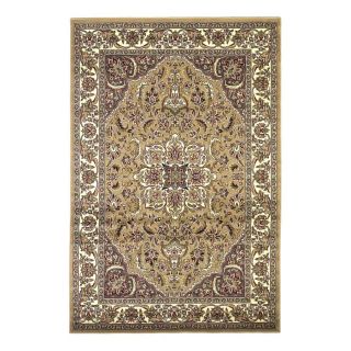 KAS Rugs Medallion 9 ft 10 in x 13 ft 10 in Rectangular Cream Transitional Area Rug