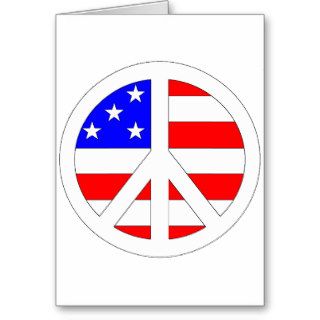 American Peace Sign Products Greeting Card