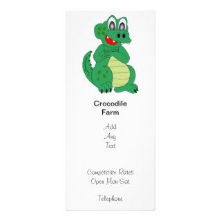 Crocodile Rack Card Template
