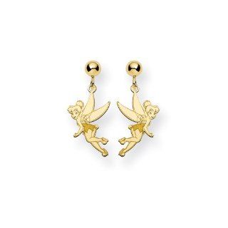 Gold plated SS Disney Tinker Bell Earrings Jewelry