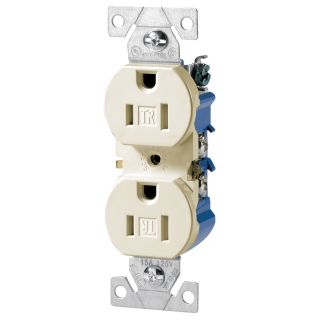 Cooper Wiring Devices 10 Pack 15 Amp Light Almond Duplex Electrical Outlet